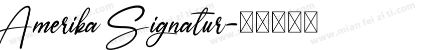 Amerika Signatur字体转换